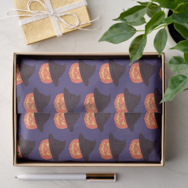Orange Pumpkin Tissue - Halloween Wrap Seidenpapier (Geschenk)