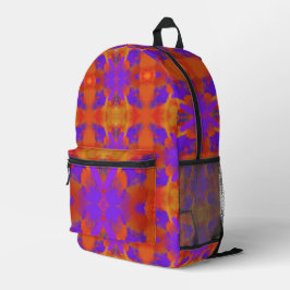 Orange Purple And Red Abstract Graphic Art Design Bedruckter Rucksack