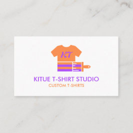 Orange Purple Maler Transfer Bekleidung Apparel Visitenkarte