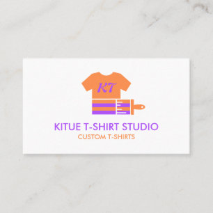 Orange Purple Maler Transfer Bekleidung Apparel Visitenkarte