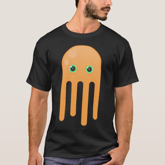 Orange Quallen T-Shirt (Vorderseite)