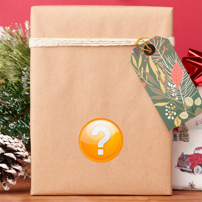 Orange Question Mark Stickers (Von Creator hochgeladen)