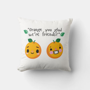 ORANGE QUOTE KISSEN