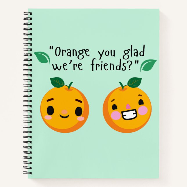 ORANGE QUOTE NOTIZBUCH (Vorderseite)