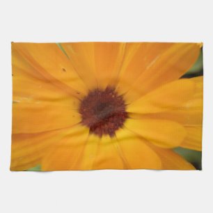Orange Rain Daisy Küchentuch