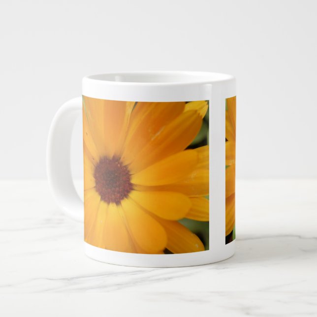 Orange Rain Daisy Tasse (Vorderseite Links)
