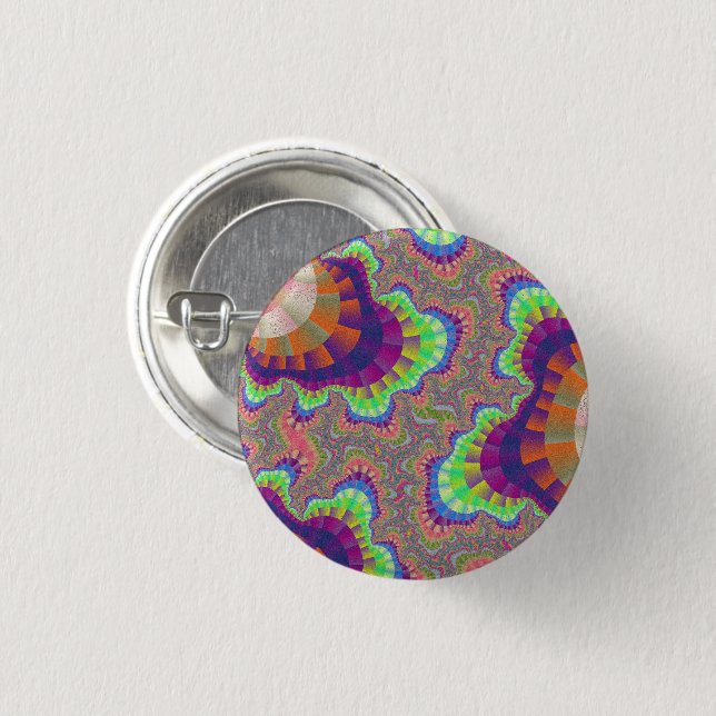 Orange Rainbow Gear Button (Vorne & Hinten)