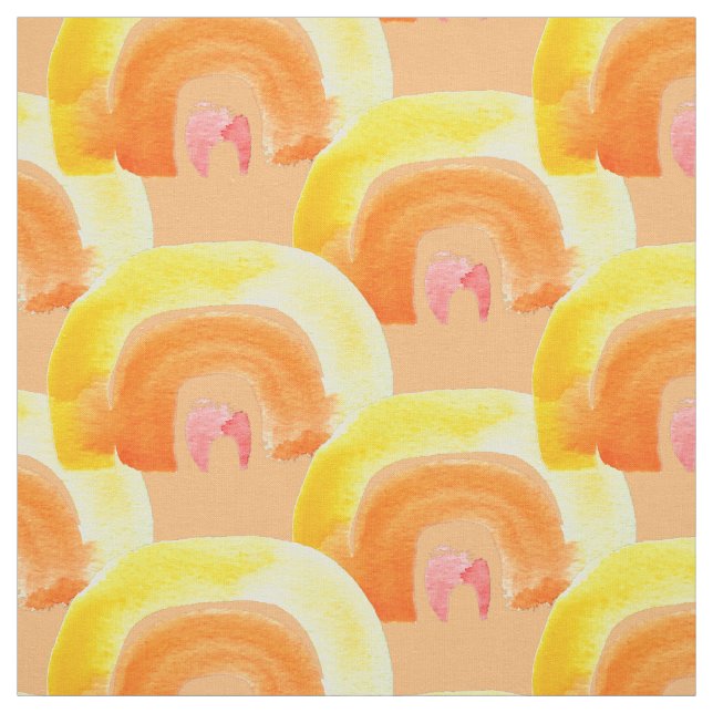 Orange Rainbow Liebe Stoff (Muster)