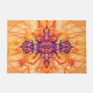 ORANGE RAUCHER - Fraktal Art - Doormat Fußmatte