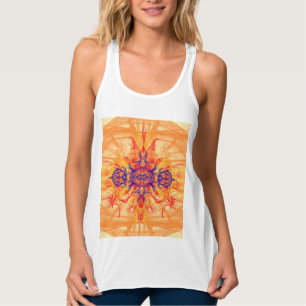 ORANGE RAUCHER - Fraktal Art - T - Shirt