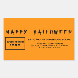 Orange Rectangle Sticker