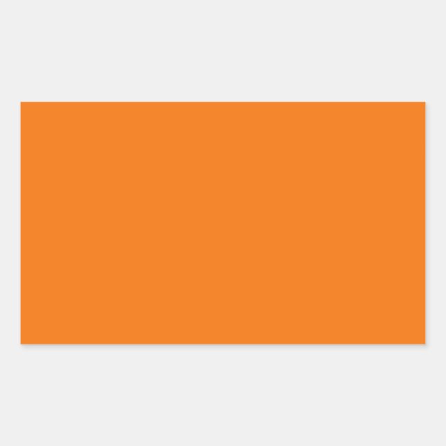 Orange Rectangle Sticker (Vorderseite)