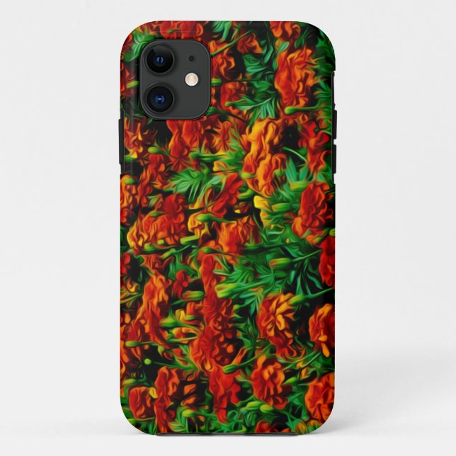 Orange Red Blume Landschaftsbild Case-Mate iPhone Hülle (Rückseite)