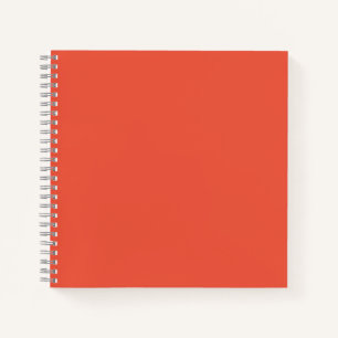 Orange Red #EC553E Spiral Notebook Notizbuch