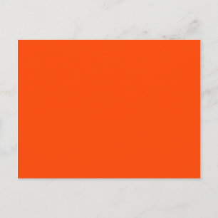 Orange Red Modern Minimalistisch Blank Postkarte