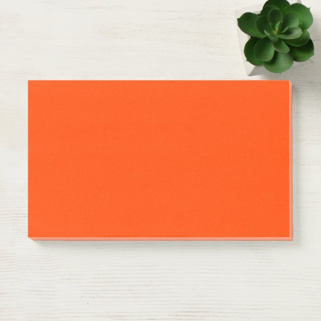 Orange Red Simple 10" x 6" Post-it Klebezettel (Büro)