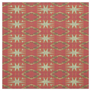 Orange Red Taupe Beige Khaki Brown Ethnic Look Stoff