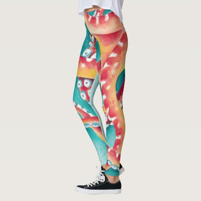 Orange Red Tentacles Leggings (Links)