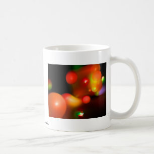 ORANGE RED YELLOW QUANTUM BUBBBLES Abstrakt Kaffeetasse