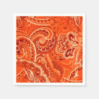 Orange Retro Paisley Bandanna/Bandana Serviette