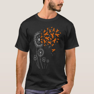 Orange Ribbon & Dandelion Leukämie Aufklärungsmona T-Shirt