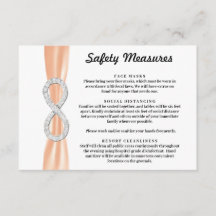 Orange Ribbon Diamond Unendlichkeit Sicherheitsmaß