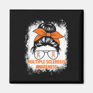 Orange Ribbon Frauen Frau Multiple Sklerose Magnet