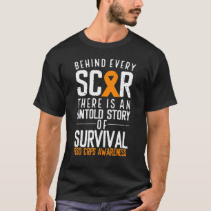 Orange Ribbon Hinter jedem Scar Survivor Rsd Crps  T-Shirt