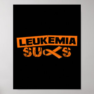 Orange Ribbon I Leukemia Vater September Poster