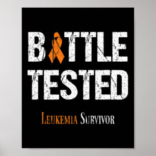 Orange Ribbon Leukemia Battle of Awareness geteste Poster