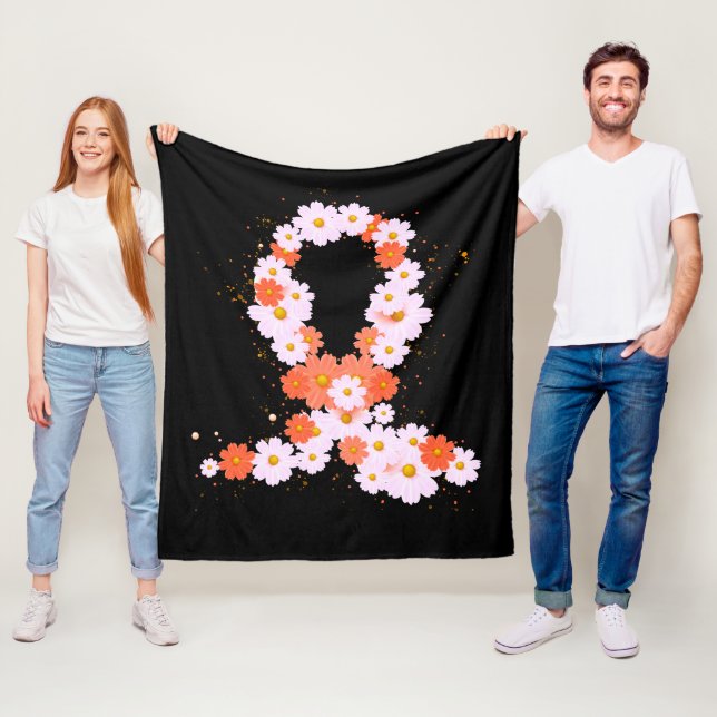 Orange Ribbon Nierenkrebs Bewusstsein Fleecedecke (Beispiel)