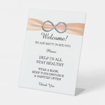 Orange Ribbon Silver Infinity Wedding Safety