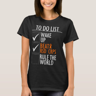 Orange Ribbon Survivor RSD CRPS Bewusstsein T-Shirt