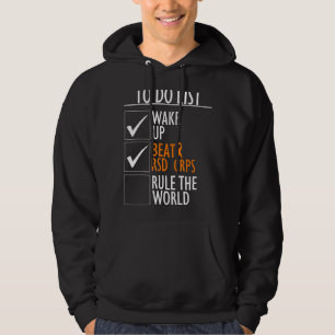 Orange Ribbon Survivor, um Rsd-Crps als Beat-Liste Hoodie