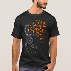 Orange Ribbon und Dandelion Leukämie Bewusstsein M T-Shirt
