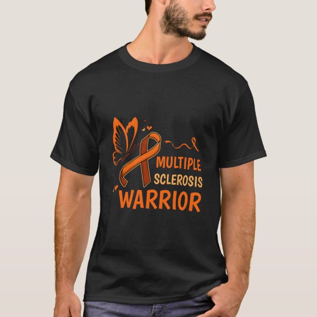 Orange Ribbon Warrior Fight March Family T-Shirt (Vorderseite)