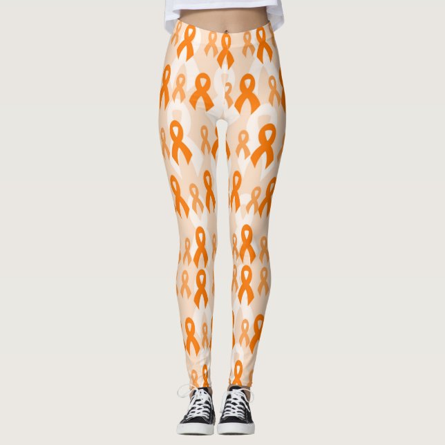 Orange Ribbons...RSD/CRPS Leggings (Vorderseite)