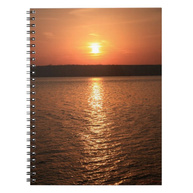 Orange River Sunset Notebook Notizblock (Vorderseite)