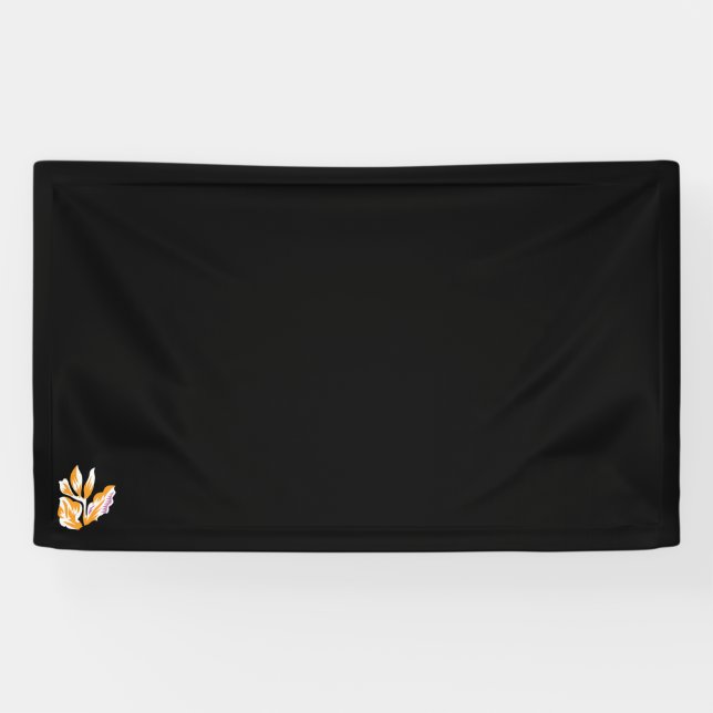 orange, rosa Illustration Design Vinyl Banner (Horizontal)