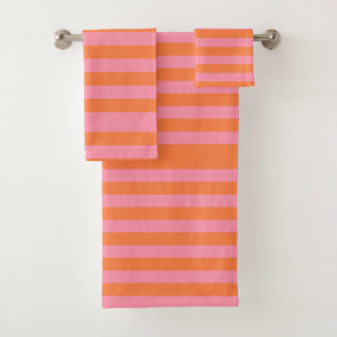 Orange rosa Sommer-Stimmung zeichnet Tuch-Set Badhandtuch Set