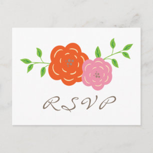 Orange rosa UAWG Postkarte im Blut