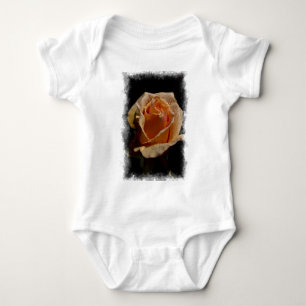 Orange Rose 1 Baby Strampler
