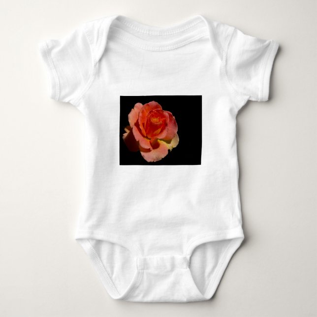 Orange Rose 2 Baby Strampler (Vorderseite)