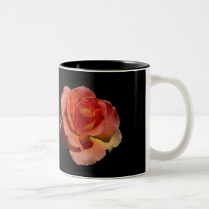 Orange Rose 2 Zweifarbige Tasse