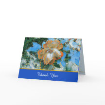 Orange Rose Bereavement Thank You Card