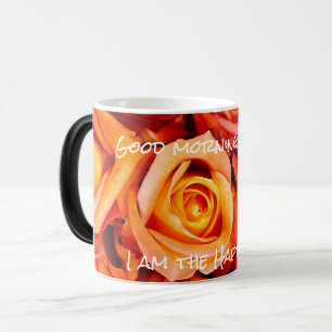 Orange Rose Bouquet Tasse