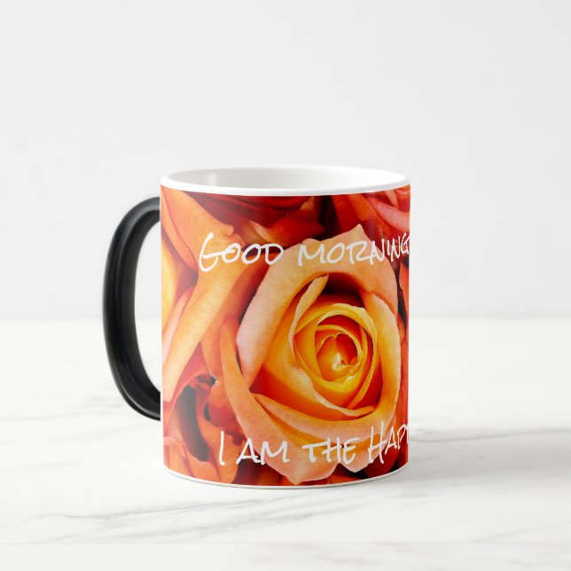 Orange Rose Bouquet Tasse (Vorderseite Links)