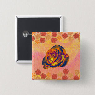 Orange-Rose Button
