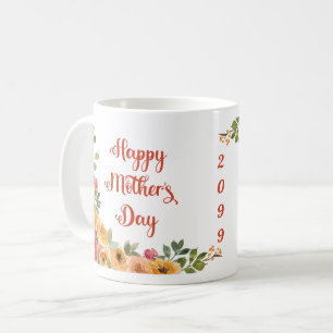 Orange Rose Happy Mother Day Year Kaffeetasse