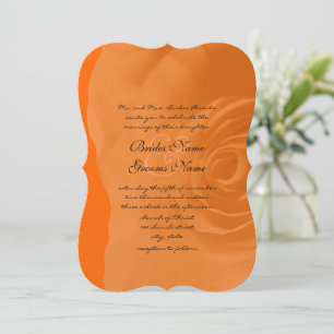 Orange Rose Hochzeit Einladung